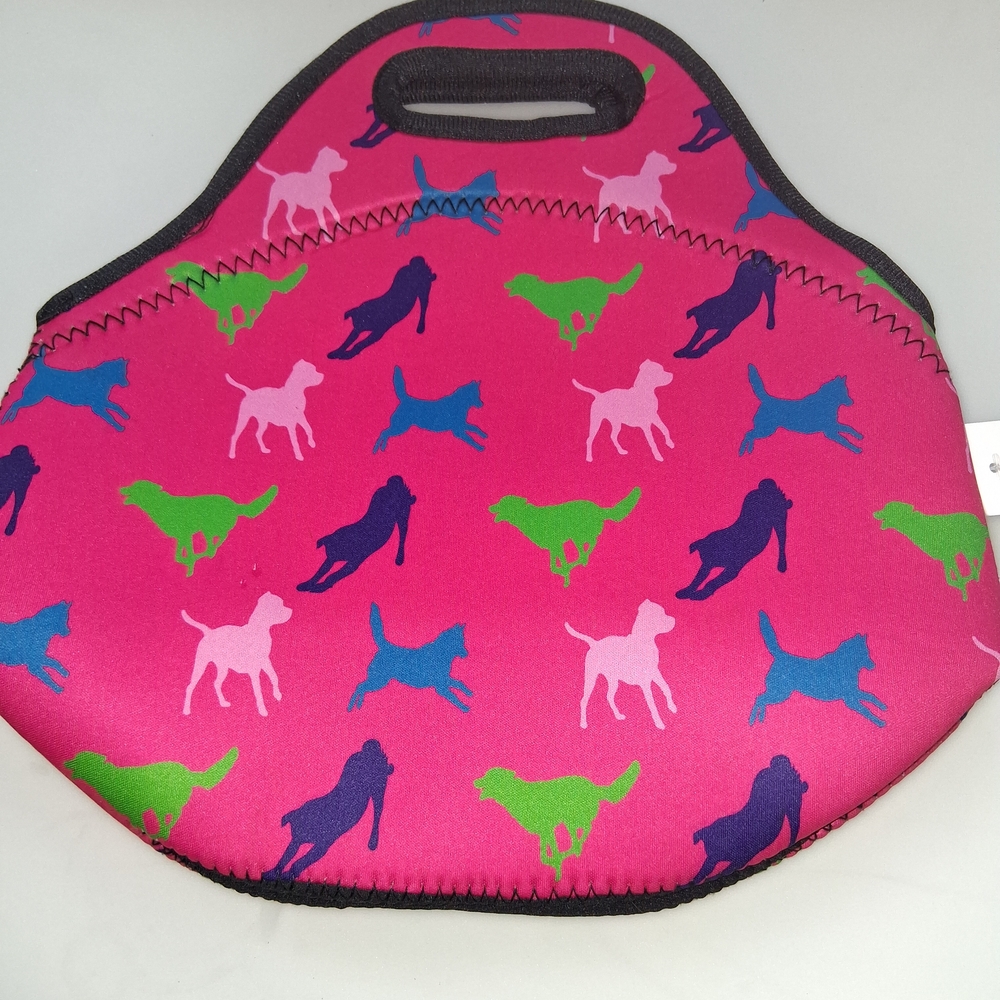 Vibrant Dog Print Carrier Bag